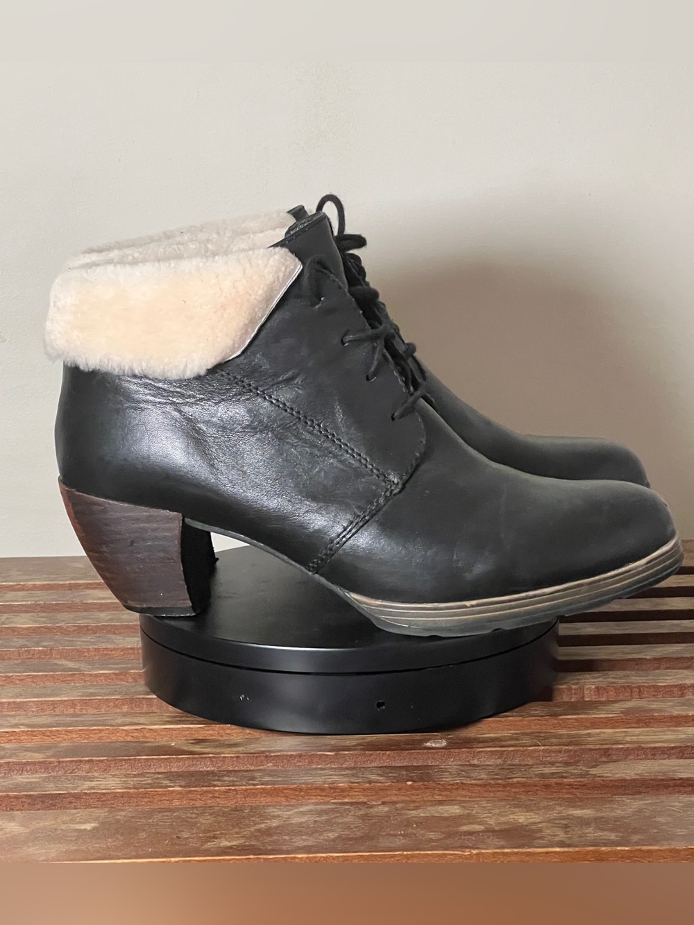 Wolky Jacquerie Shearling Ankle Boots EU 43